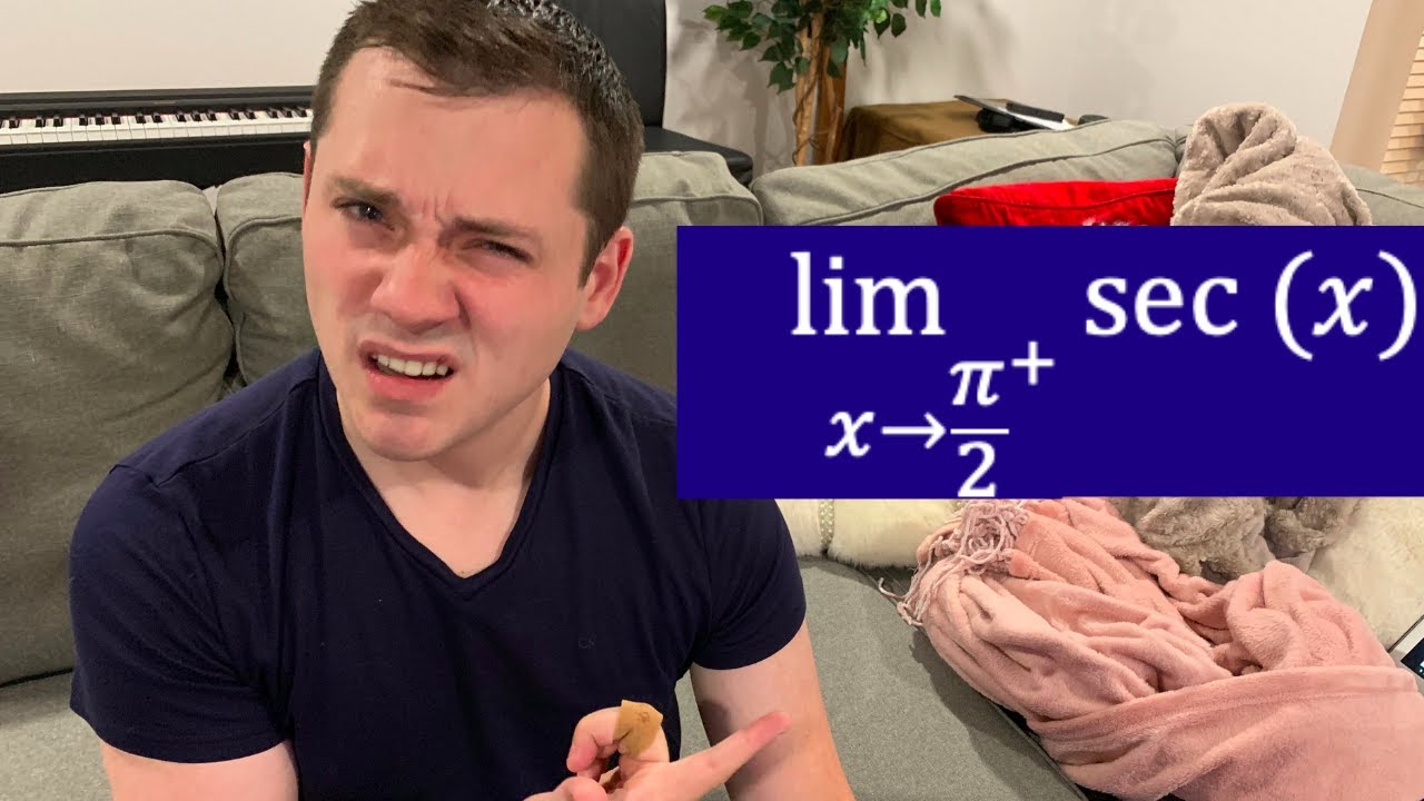 Limit of sec(x) as x approaches -pi/2 from the right.