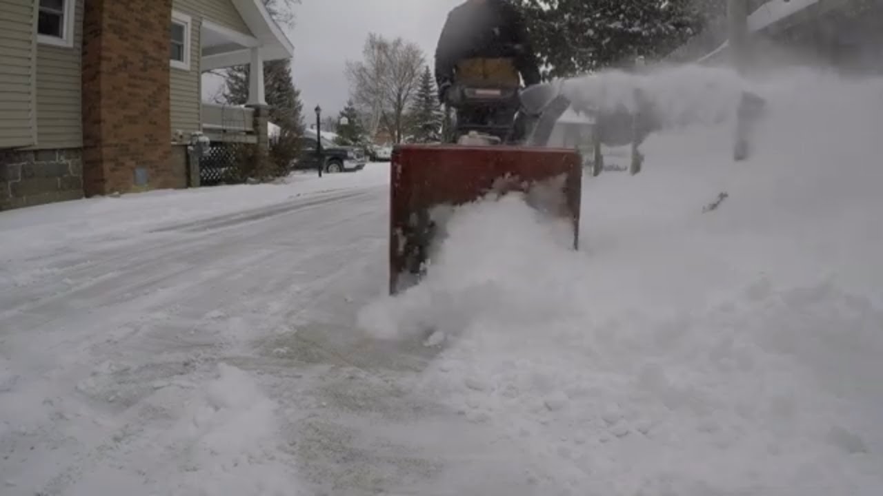 Toro & Craftsman in Deep snow