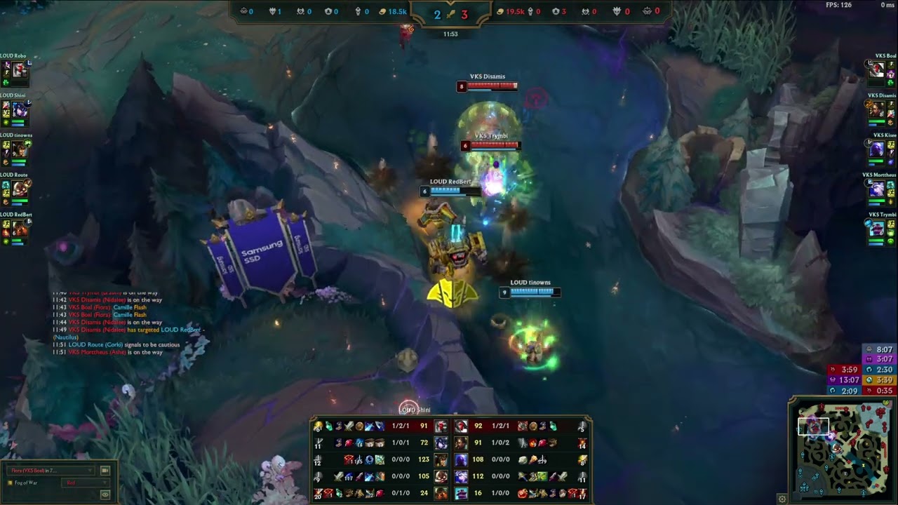 LTA South Split 2 2025 Round 3 LOUD vs VKS Game 3 (VKS Boal Fiora Top POV)