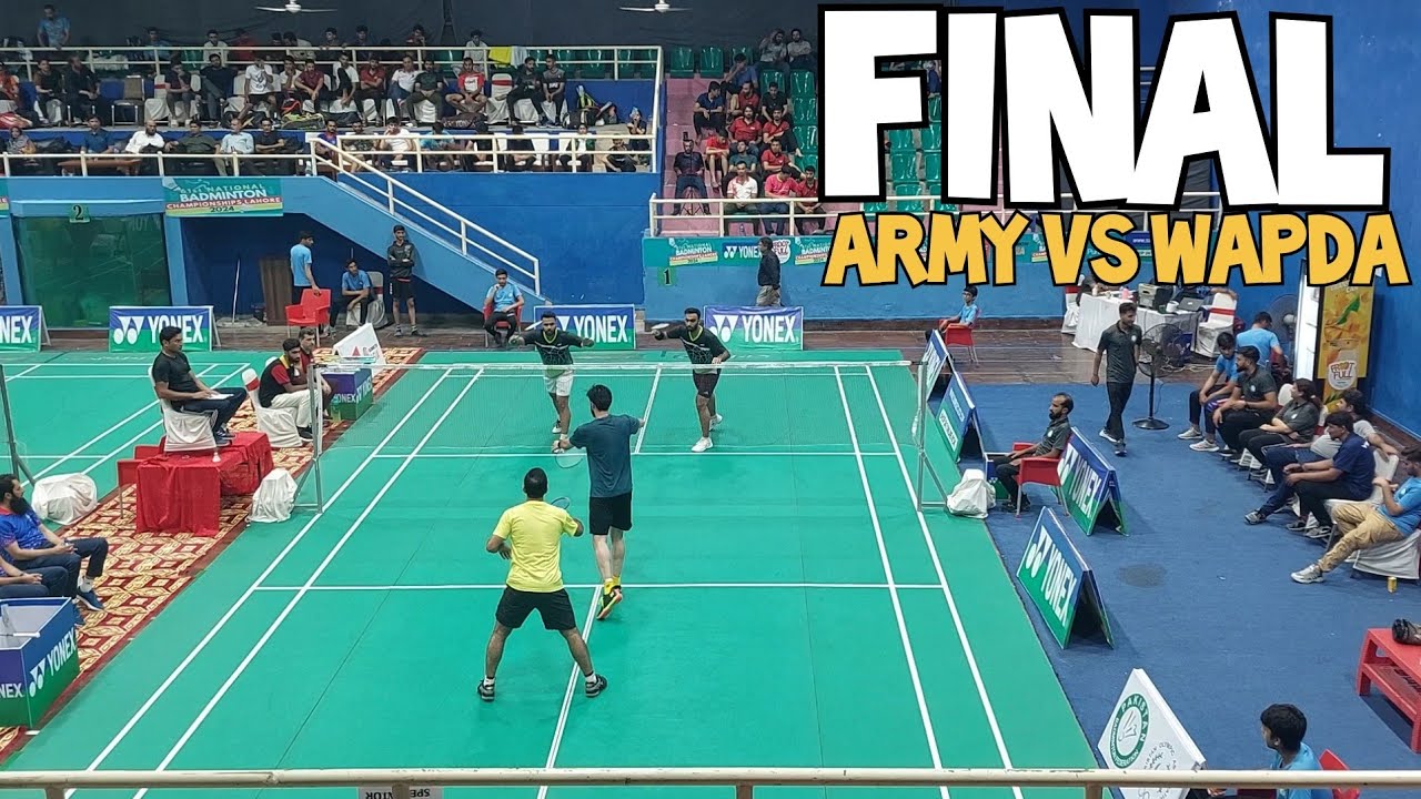 Raja haider & Raja hasnain vs Larosh & Awais |Army vs Wapda National Badminton championship Pakistan