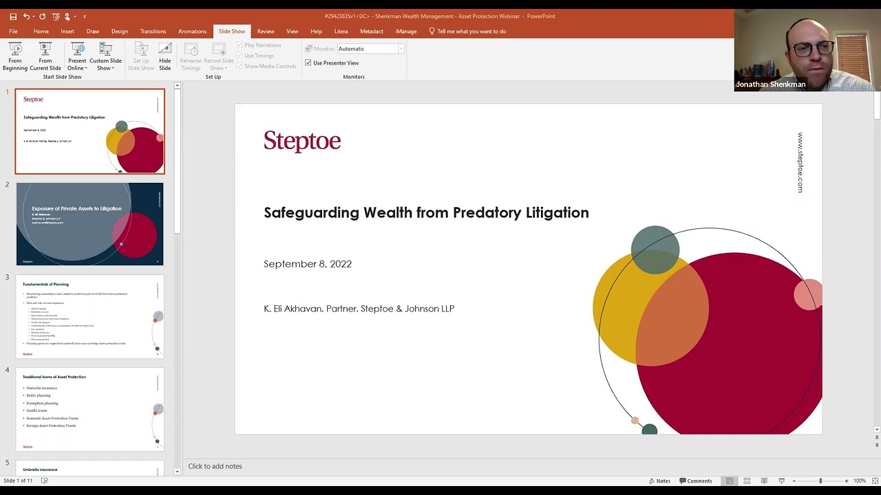 Safeguarding Wealth from Predatory Litigation