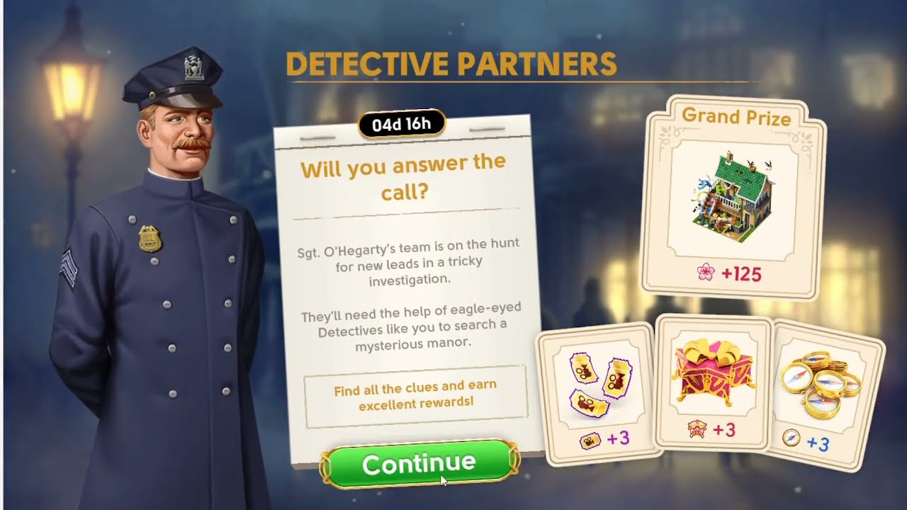Introducing - Detective Partners a June's Journey Side Game