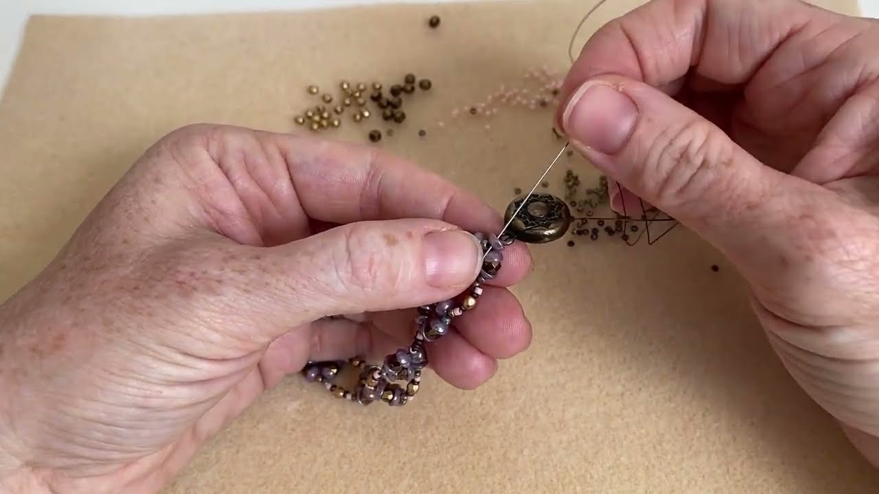 How to Make a Bead Woven Bracelet with Seed Beads and Czech Glass Beads