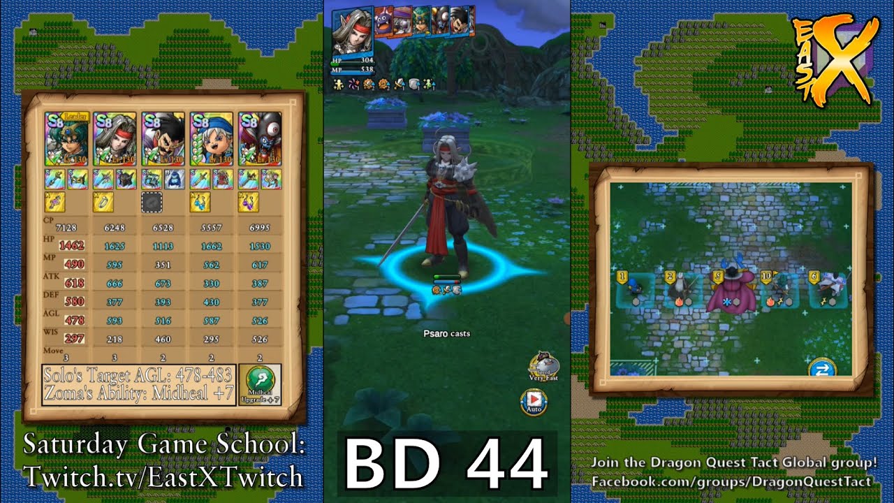 Dragon Quest Tact: Blossoming Door 44 w/ Solo, Psaro, & Baran