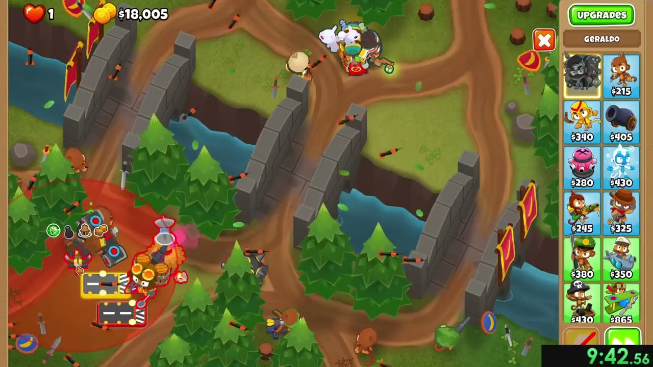 [BTD6] Ravine - Chimps Speedrun in 16:37 (v51.2)