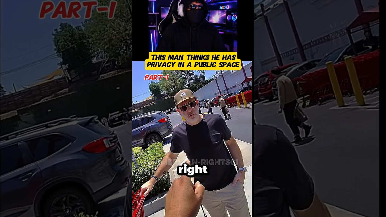 This Man Thinks He Has Privacy in a Public Space #amendment #constitution #americanrights