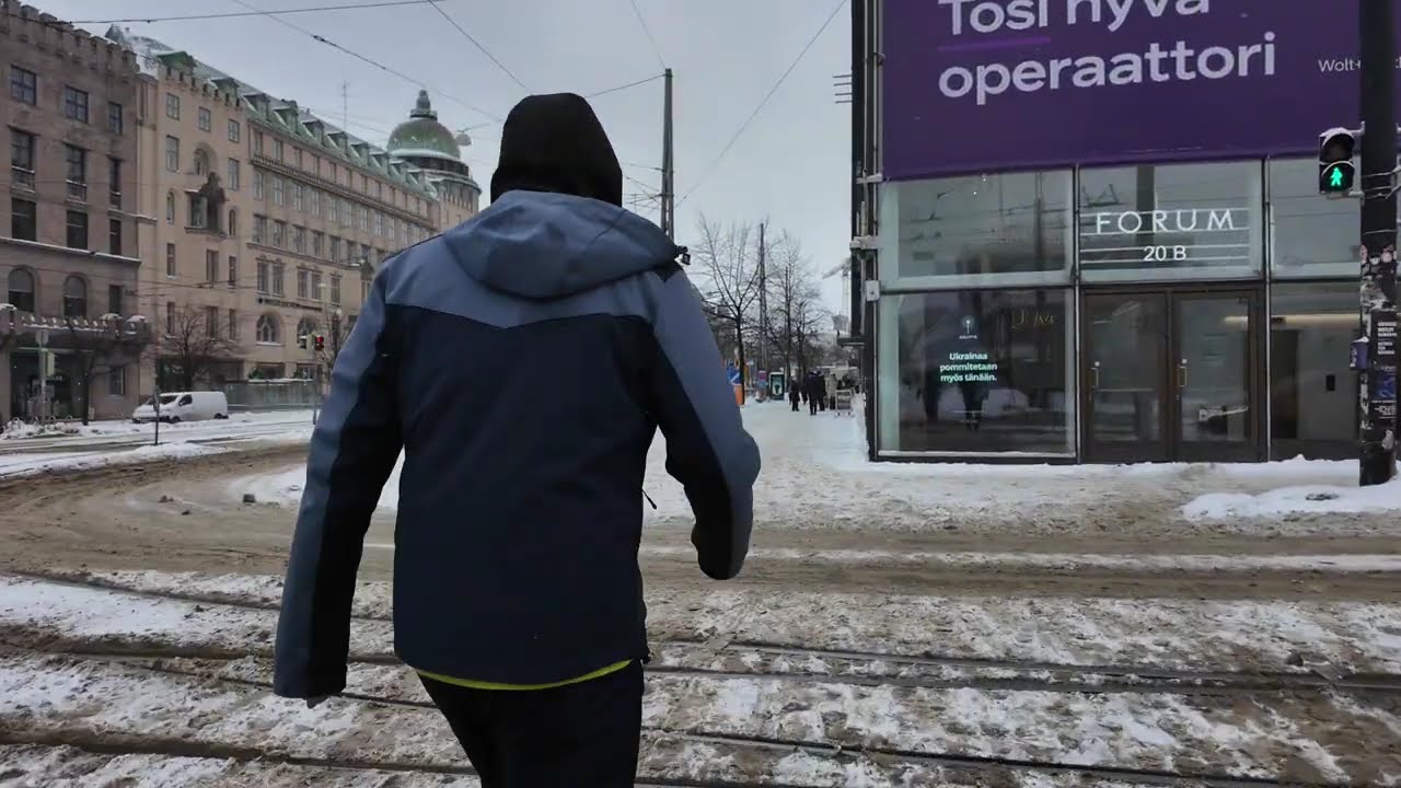SUPER HEAVY Snow Storm in Helsinki Finland ☃️❄️🌨 ❄️🇫🇮 4K Nordic Slow TV