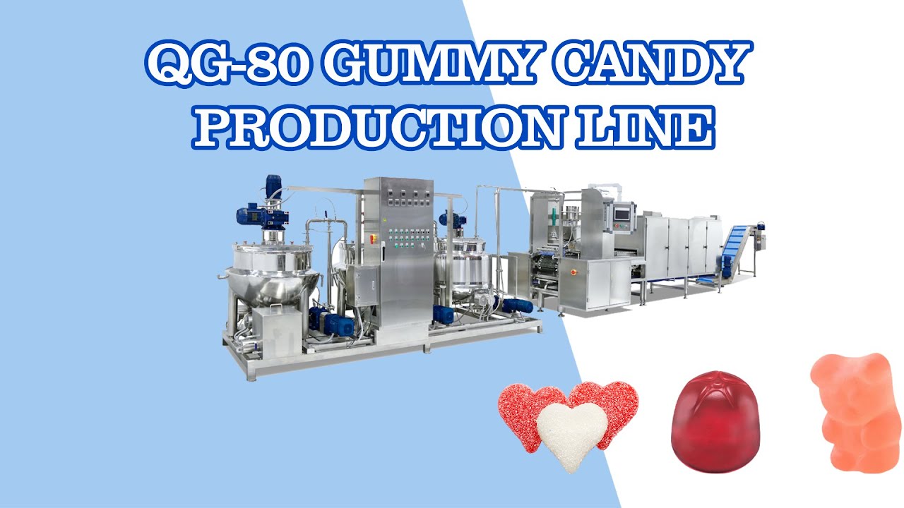 QG-80 Gummy Candy Production Line, Fully Automatic Jelly candy making Machine line