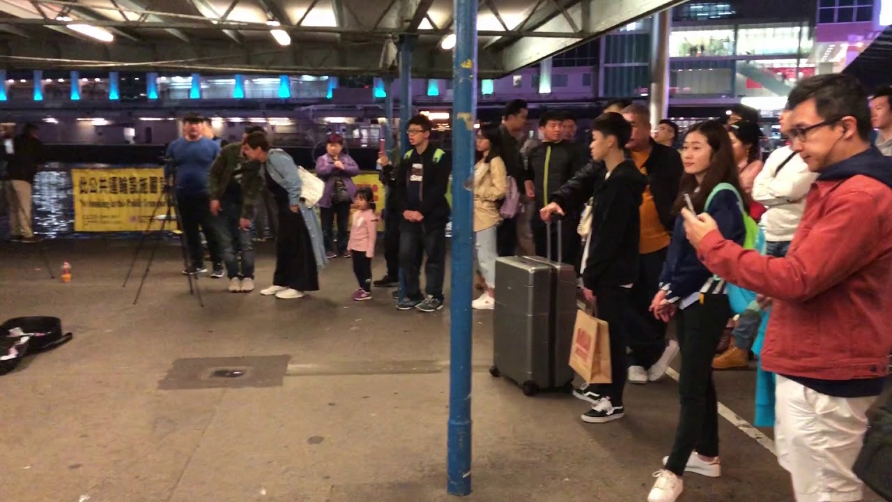 翻唱:Beyond -《原諒我今天》@ 尖沙咀碼頭Busking 2018/01/20