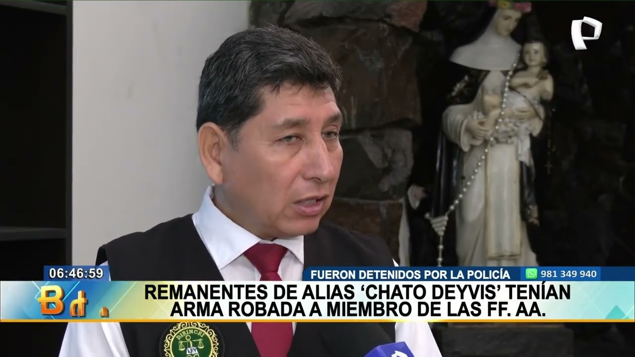 BDP Capturan a remanentes de banda de alias “Chato Deyvis”