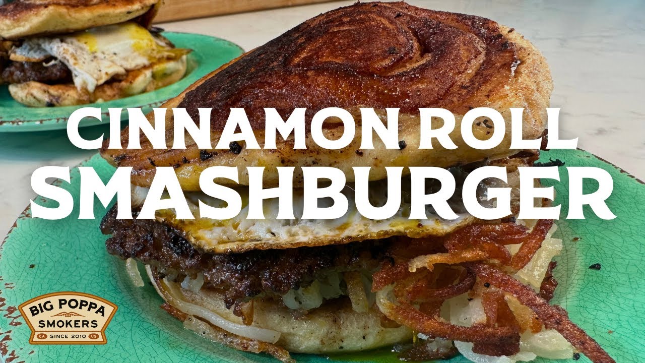Cinnamon Roll Smash Burger | Griddle Recipes