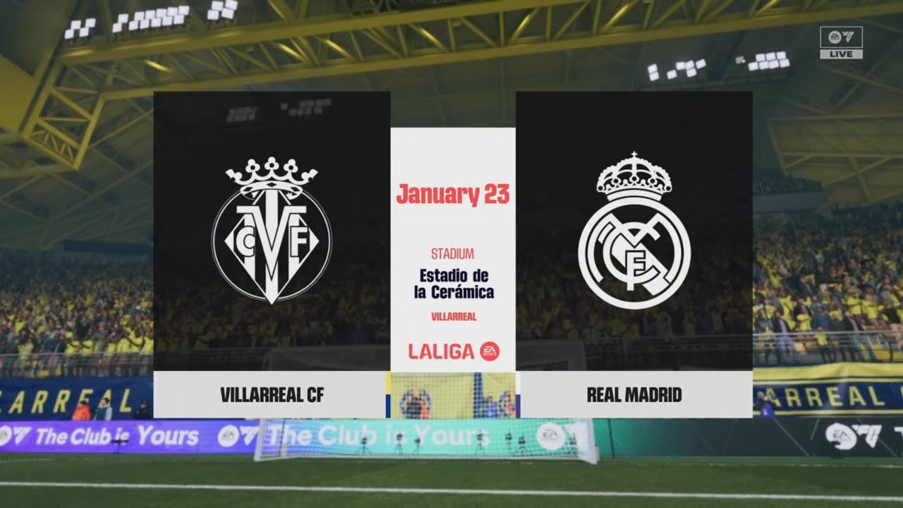 EA Sports FC 26: Villarreal vs Real Madrid (La Liga) (PS5 slim)
