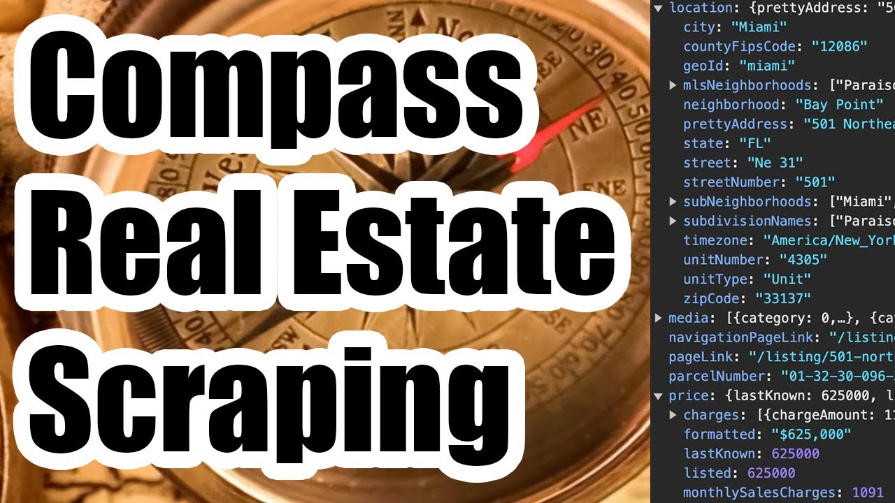 No-Code Compass Real Estate API Data Scraping with HAR Files