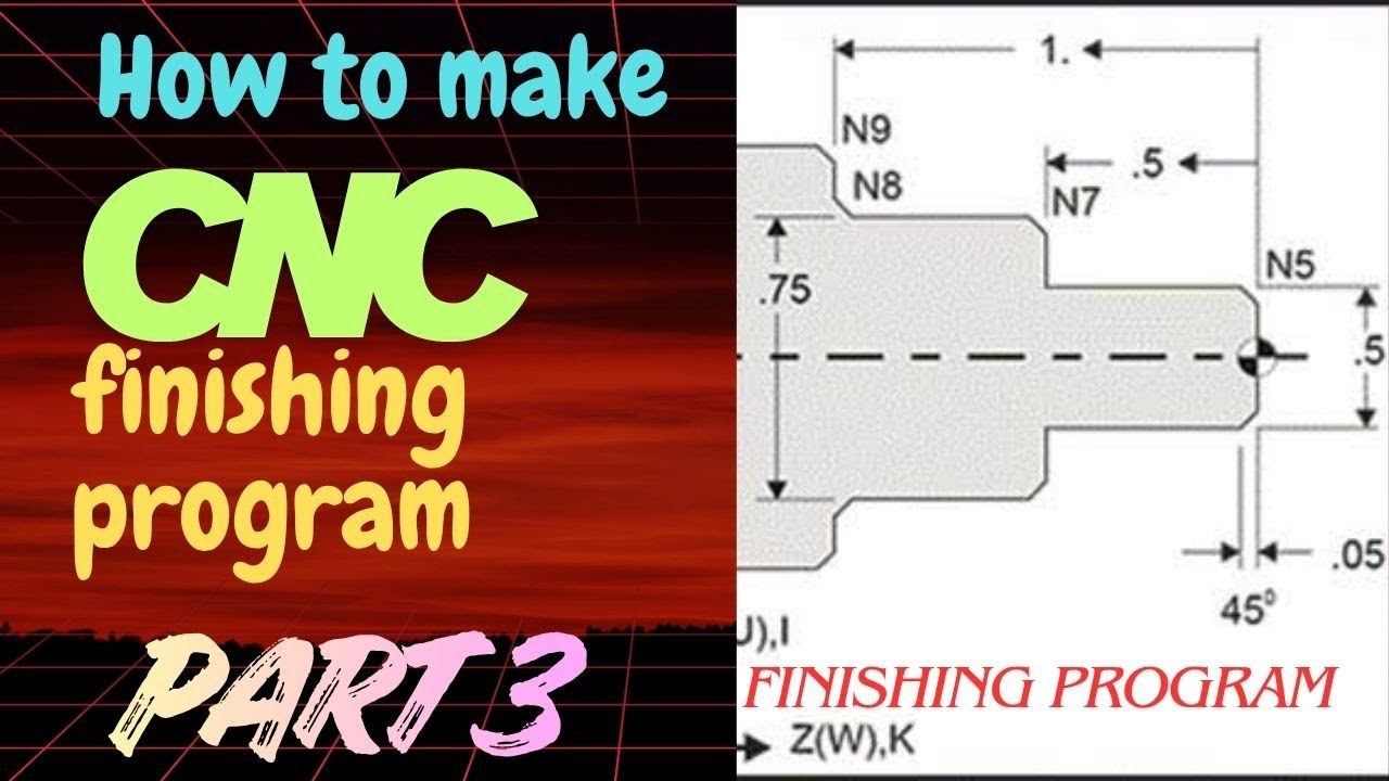 How to make cnc turning program/how to create cnc finishing program/cnc manual programing 