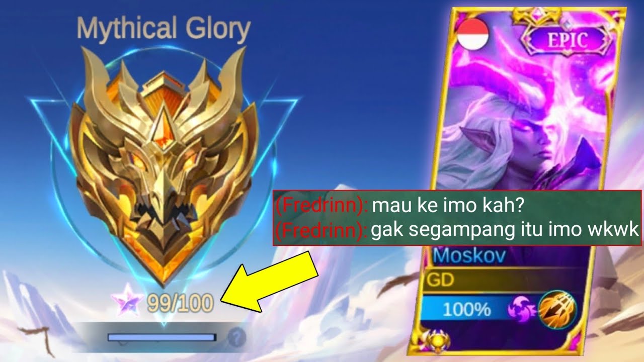 GLOBAL MOSKOV -1 STAR MENUJU IMMORTAL! NABRAK MUSUH TOP GLOBAL?! WARNYA BIKIN JANTUNGAN! - MLBB