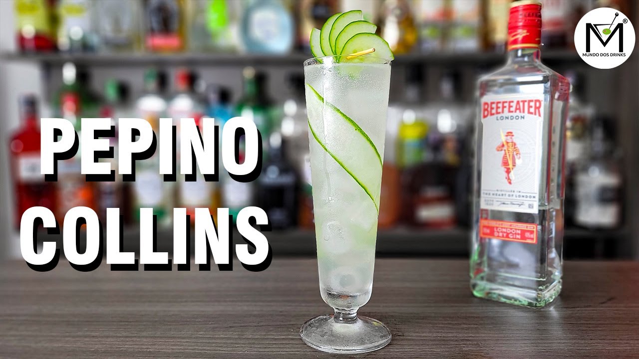 COMO FAZER UM DRINK COM GIN E PEPINO - PEPINO COLLINS!🍹🍹