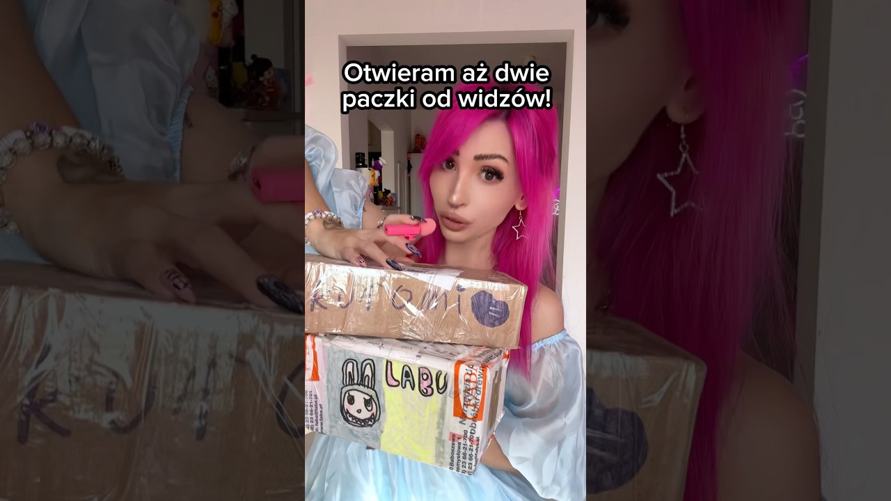 Otwieram DWIE PACZKI od Widz&oacute;w! 🎁📦🧐 #otwieramy #otwieranie #prezent #paczka #labubu #kuromi