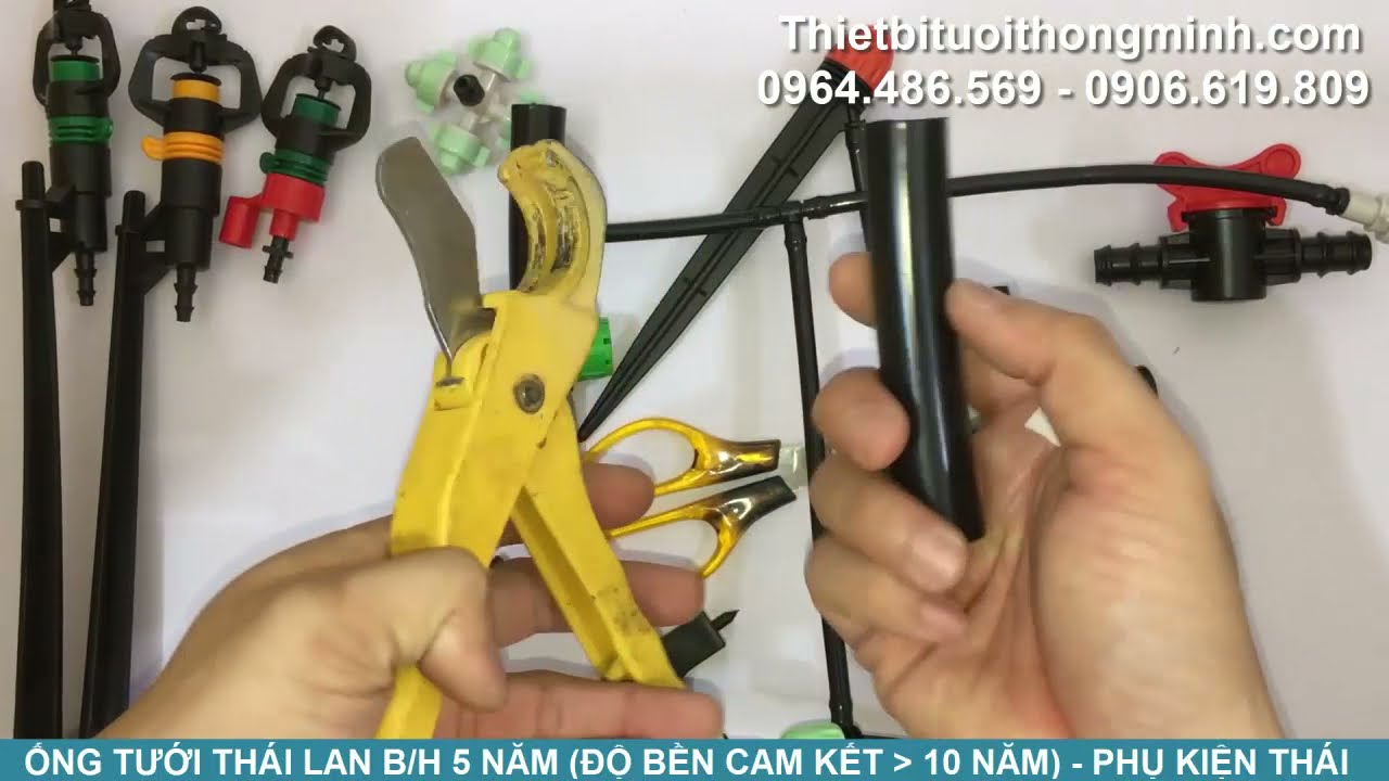 Hướng dẫn lắp đặt hệ thống tưới nhỏ giọt phun mưa vườn cây ăn trái tự động thông minh bưởi sầu riêng