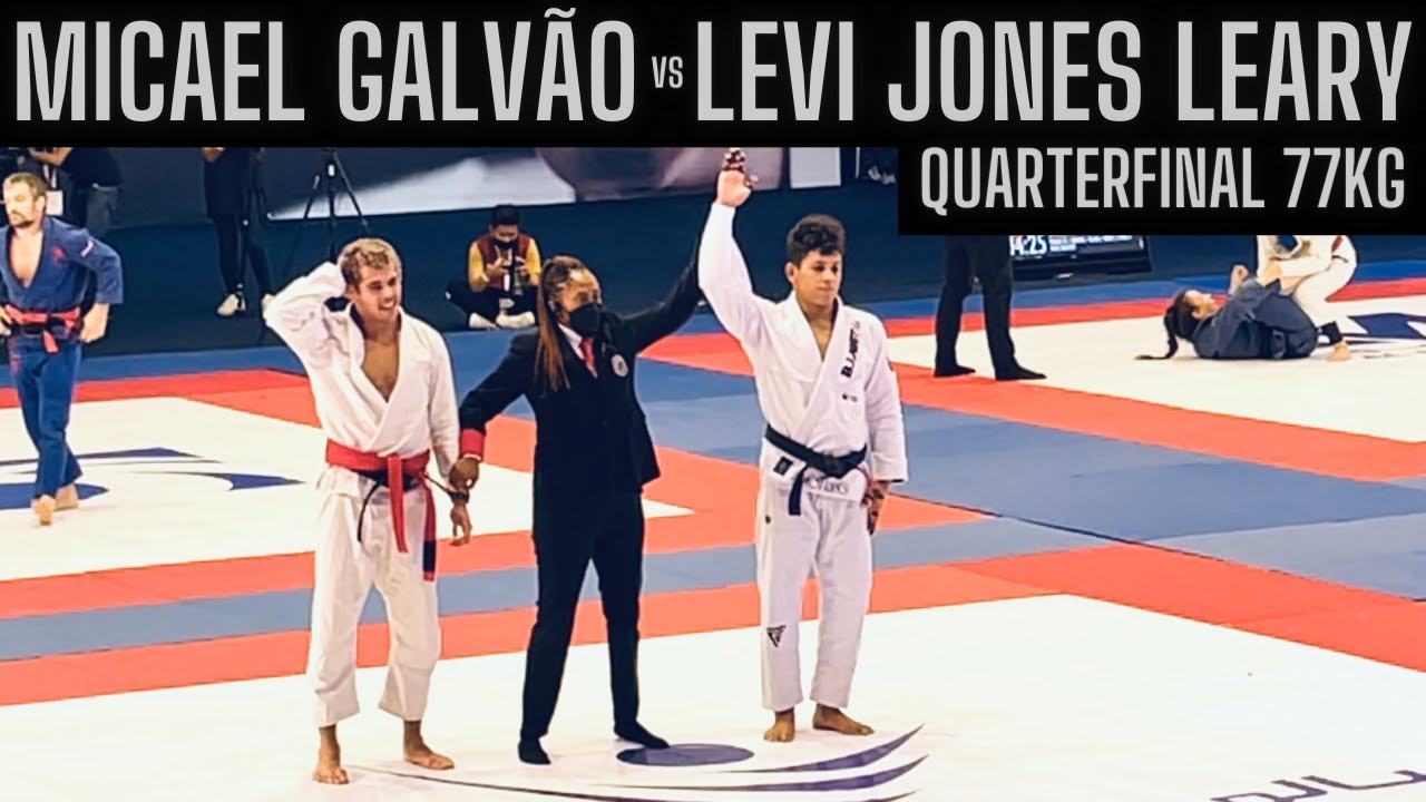 Micael Galvão vs Levi Jones-Leary. Quarterfinal 77kg Abu Dhabi World Professional Jiu Jitsu 2021.