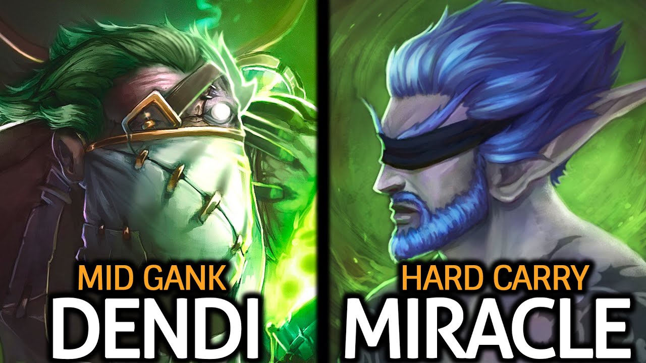 MIRACLE TB Carry ft DENDI Pudge Gank Two Legend Plays Dota 2