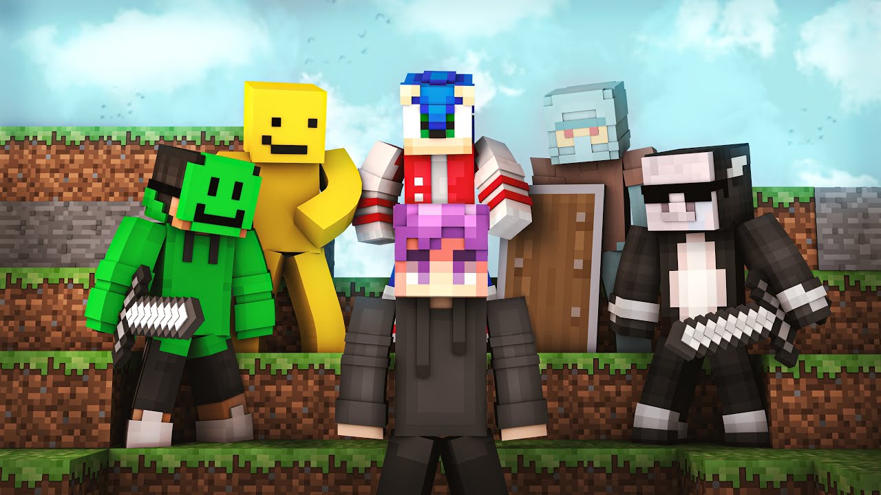 SAGI vs 5 ŁOWCÓW (minecraft manhunt)