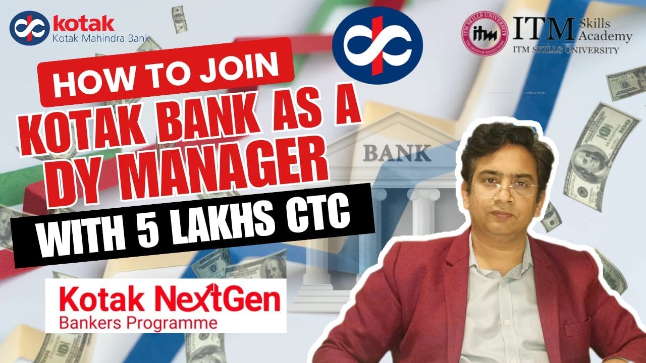 How to Join Kotak Bank as Dy Manager ( Branch Relationship Manager ) apply through below link
