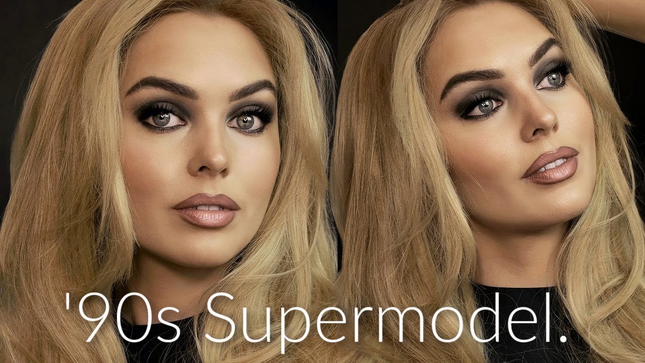 Урок по макияжу супермодели 90-х: легкие smoky eyes и нюдовая помада в стиле 90-х!