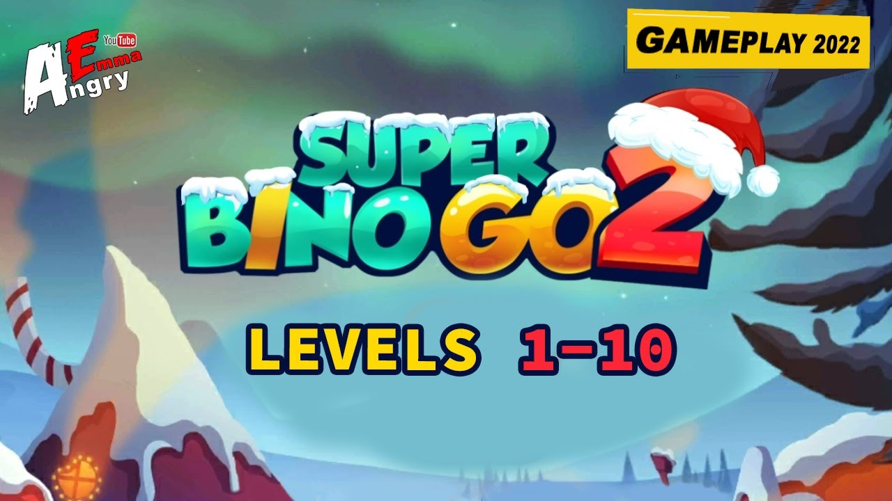 Super Bino Go 2 - Levels 1-10 + BOSS / Gameplay Walkthrough (Android Game)
