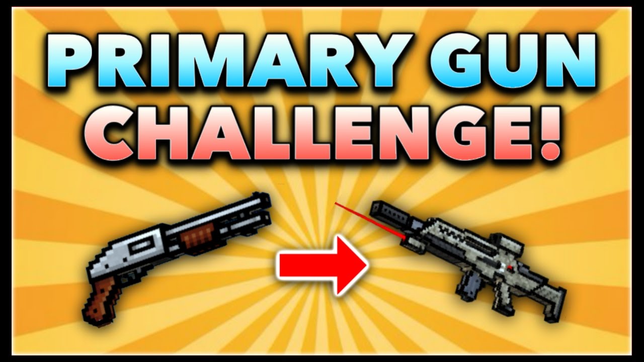 Pixel Gun 3D - Primary Gun Game Challenge! (Using ALL Primary Guns)
