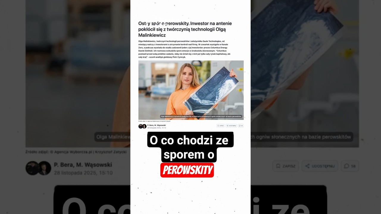 Sp&oacute;r o polskie perowskity  #perowskity