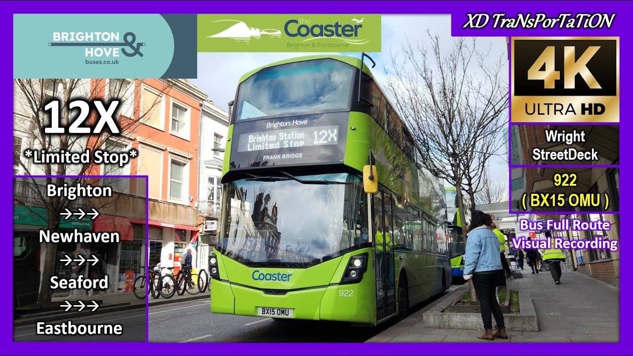 [Brighton & Hove] Coaster 12X ~ Brighton Station ➝ Eastbourne, Cornfield Road