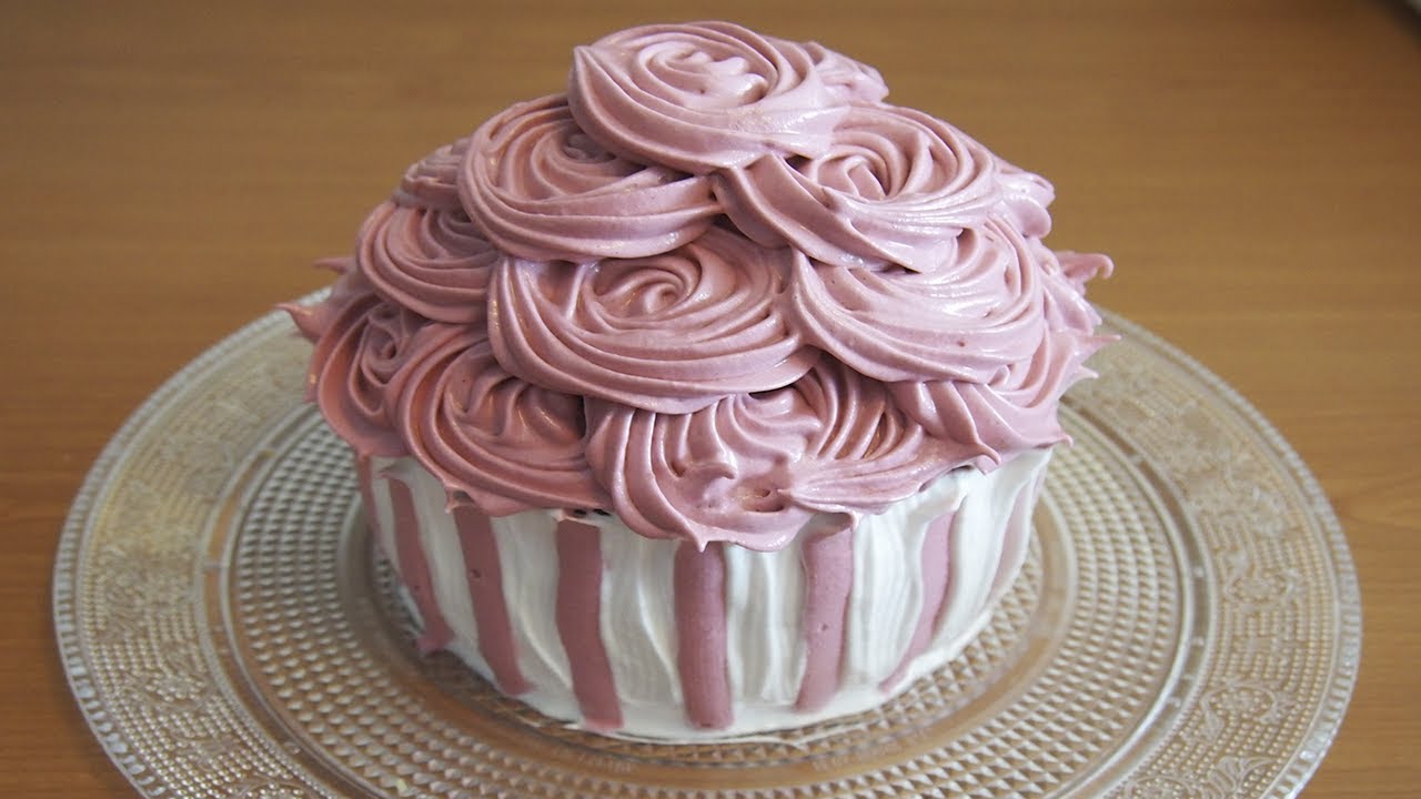 Cupcake gigante de Cereza | Receta Facil