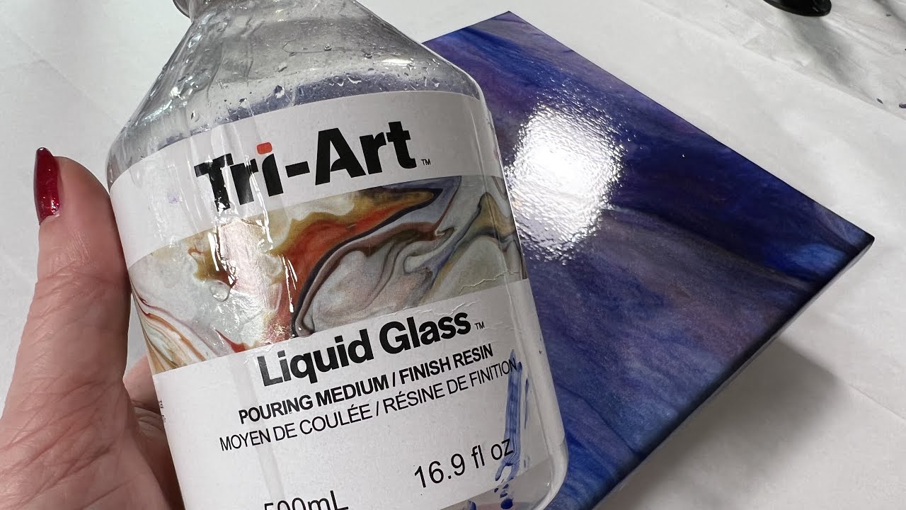 (456) TRIART LIQUID GLASS Медиум для заливки ТЕСТ ПРОДУКТА Жидкая акриловая краска для заливки - ...