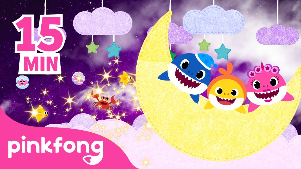 🌙 Schlaflieder zum mitsingen | Gut Nacht | Baby Shark Deutsch | Pinkfong Kinderlieder