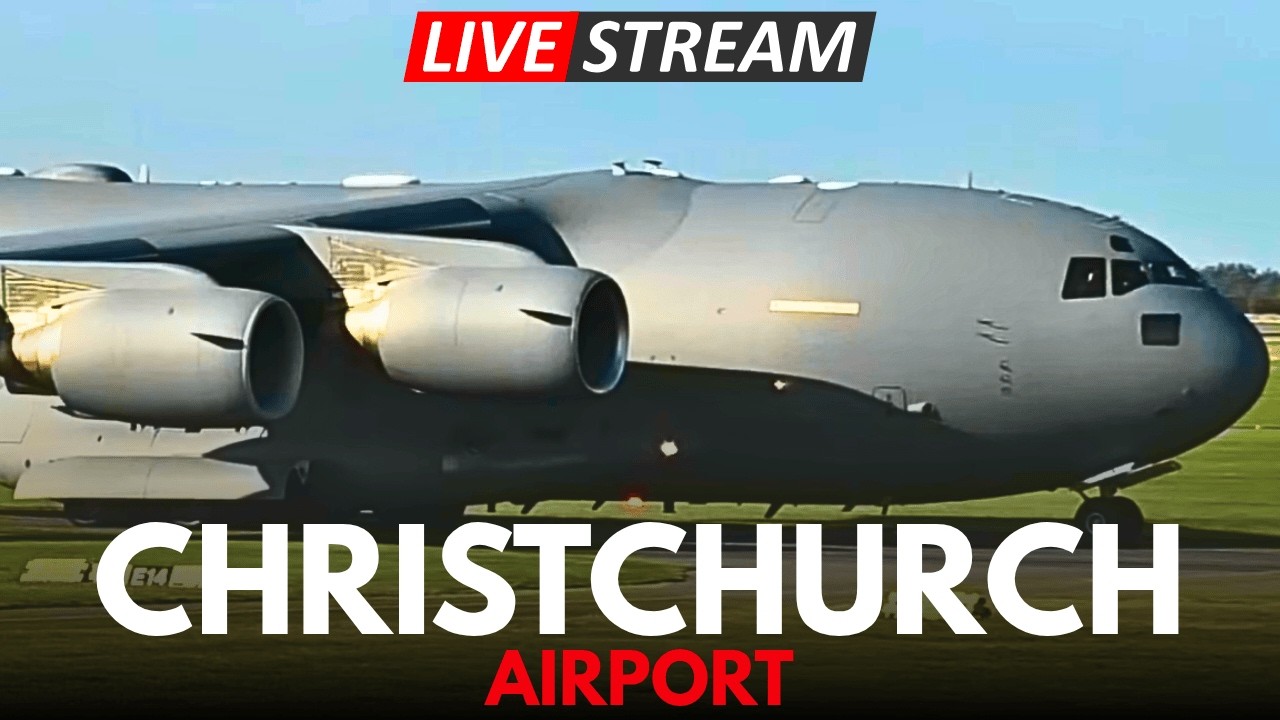 🔴 C-17A Arrival - LIVE Planespotting - Christchurch Airport - 05 Feb 2026 ✈️