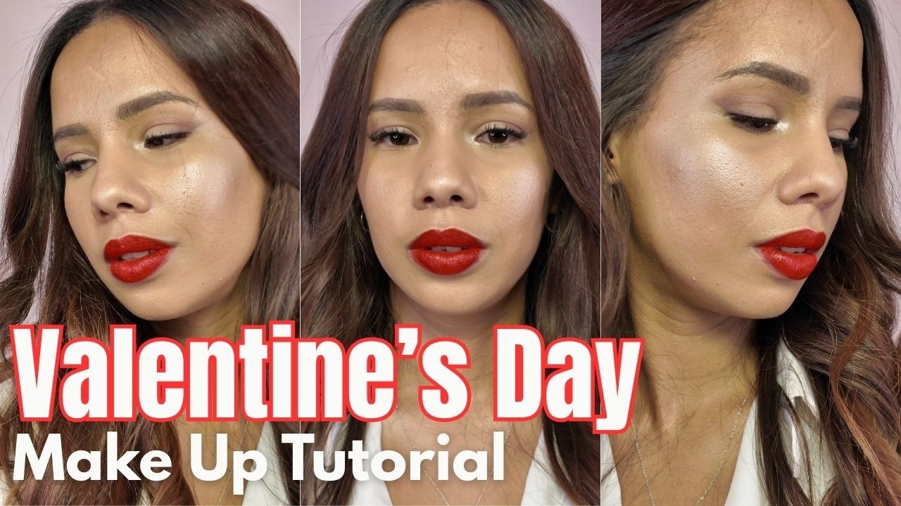Red Lip Valentine's Day Make Up Tutorial