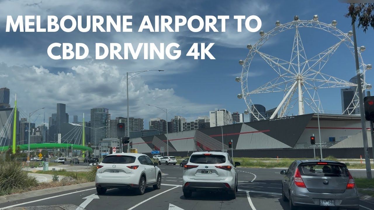 MELBOURNE AIRPORT TO CBD DRIVING IN 4K