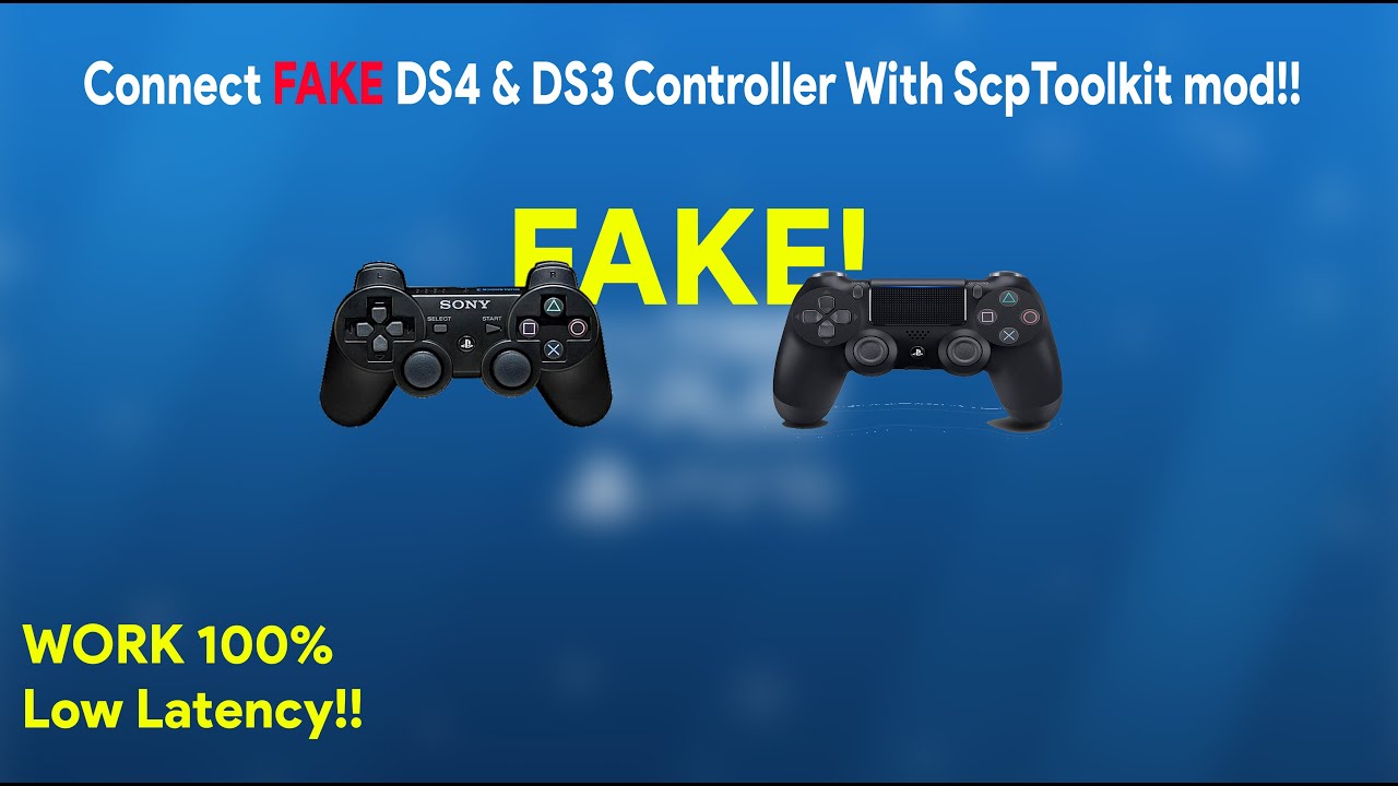 [ARCHIVED] Menghubungkan Stik Palsu PS4 & 3 Ke PC Dengan ScpToolkit Modded 2020 !!!