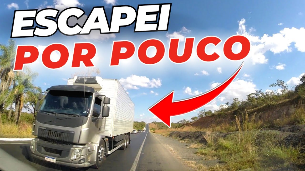 Caminhoneiro me joga pro acostamento em ultrapassagem perigo