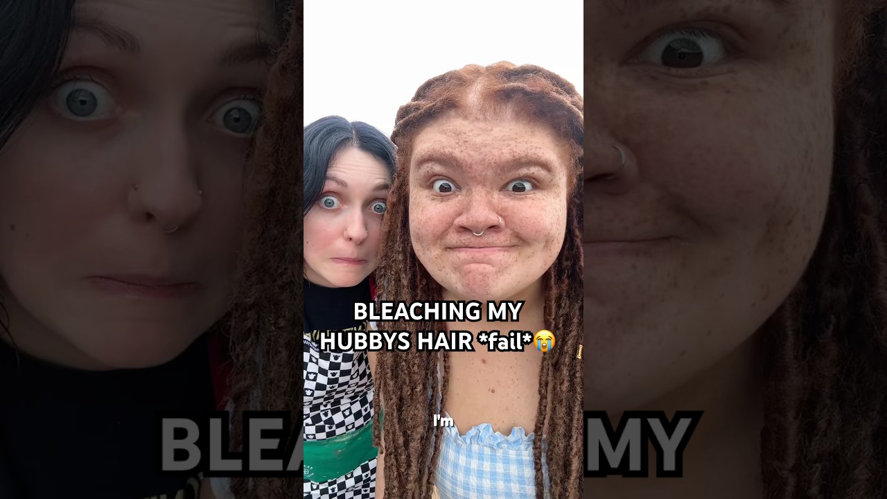 Мы осветлили волосы моему мужу (неудачная попытка😭)