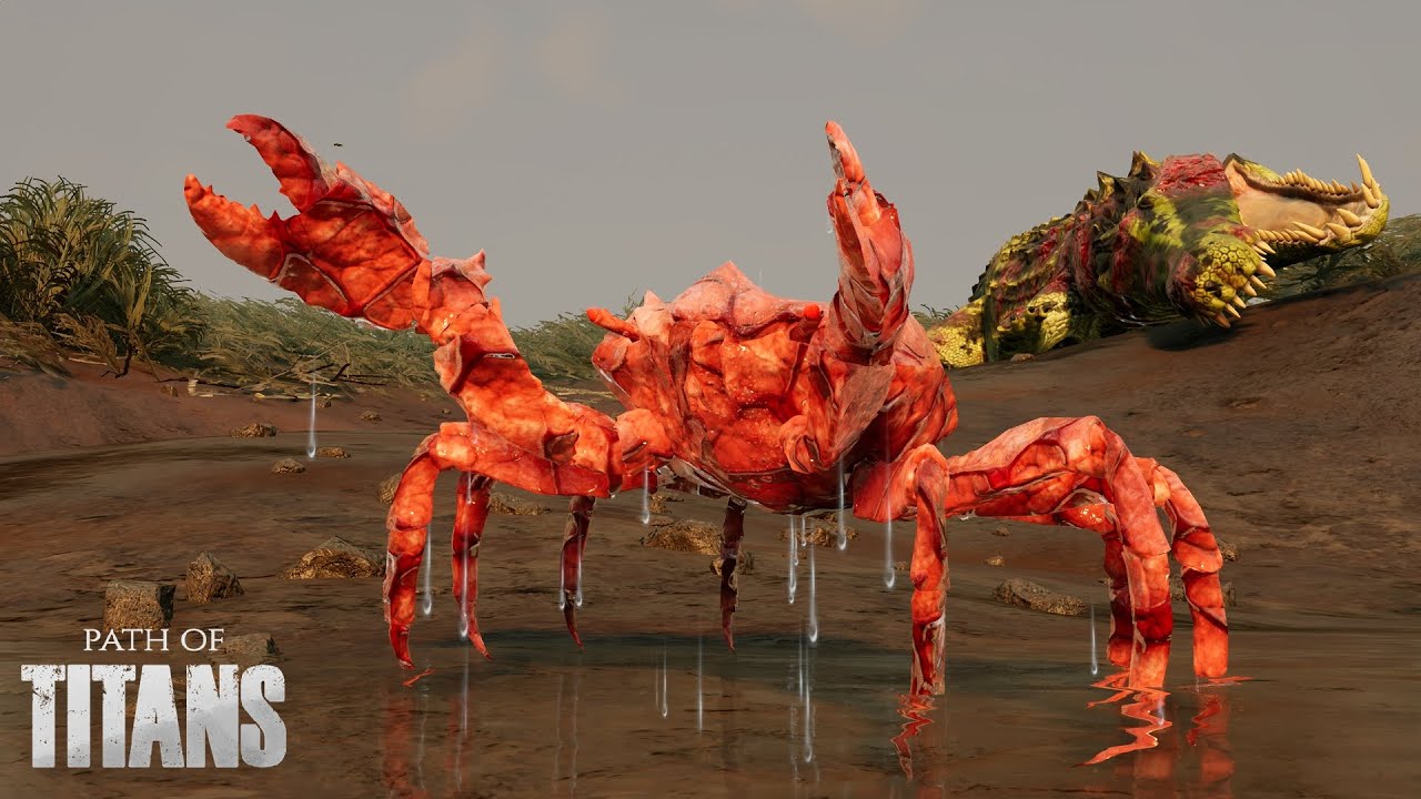 ESSE CARANGUEJO COLOSSAL COLOCOU O MAPA RIPARIA EM PÂNICO 😱🦀 |Path Of Titans