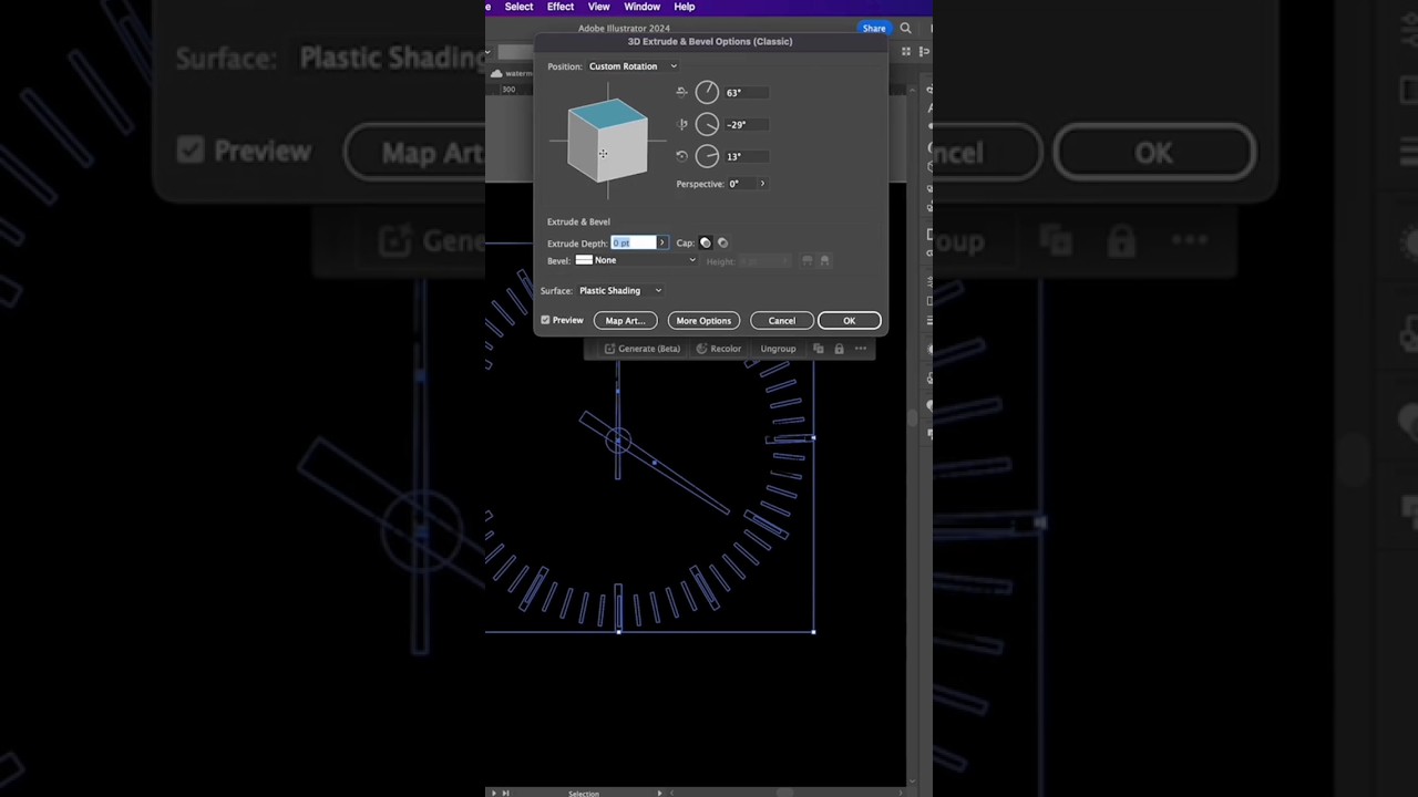 how to Create Clock in Adobe Illustrator.#adobe #adobeillustrator #shorts