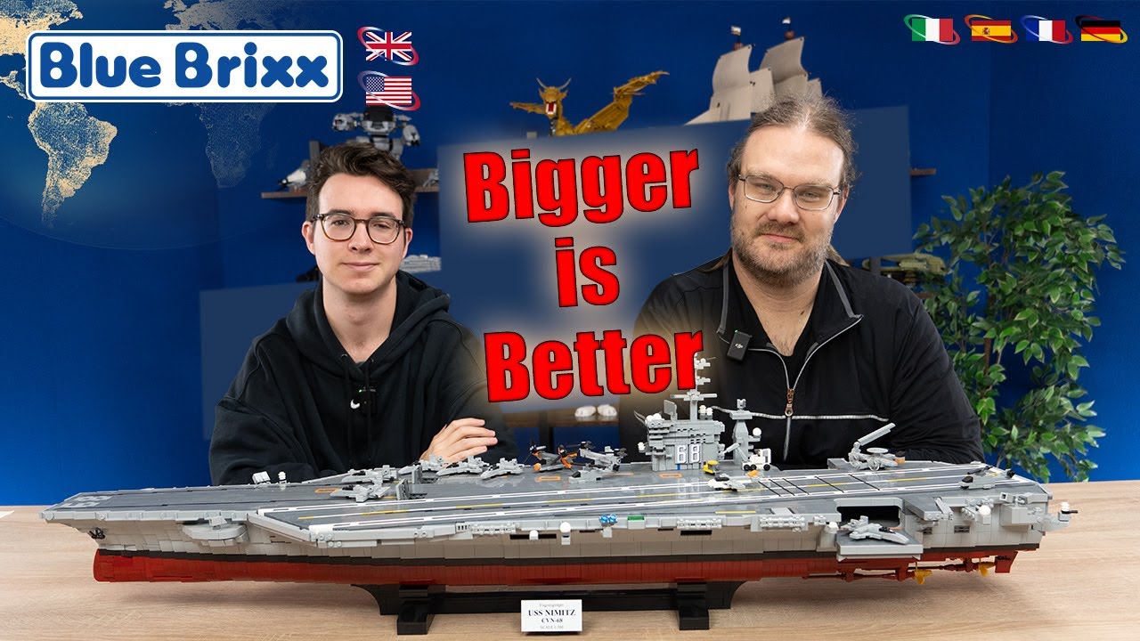USS Nimitz - BlueBrixx Bigger is Better - Our massive Aircraft Carrier