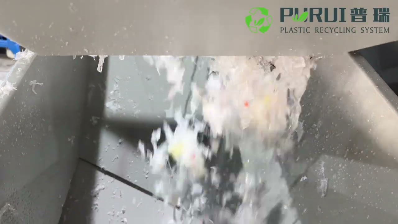 PURUI PE film PP woven bag Washing Line With Crusher and Squeezer