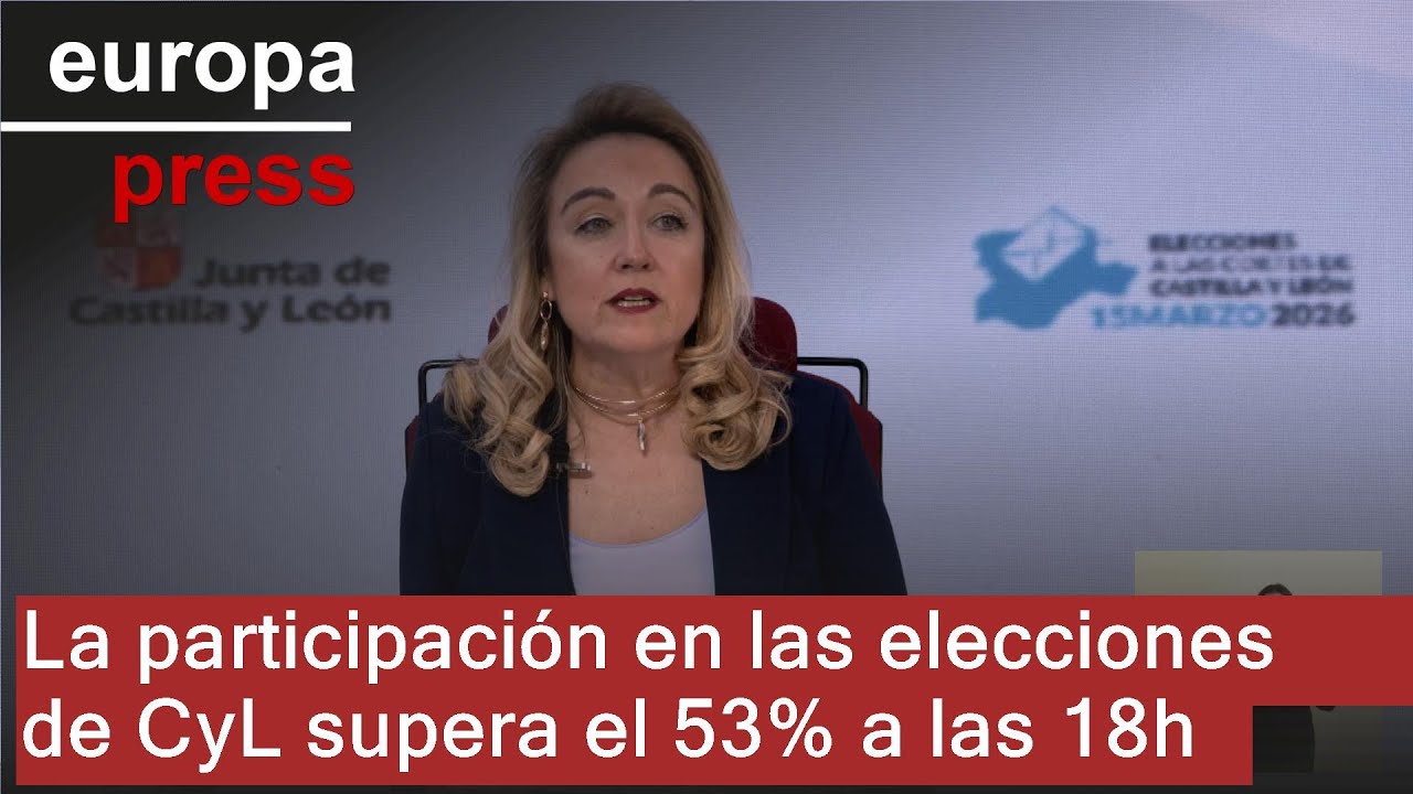 La participación en las elecciones de CyL supera el 53% a las 18.00 horas, 1,56 puntos más
