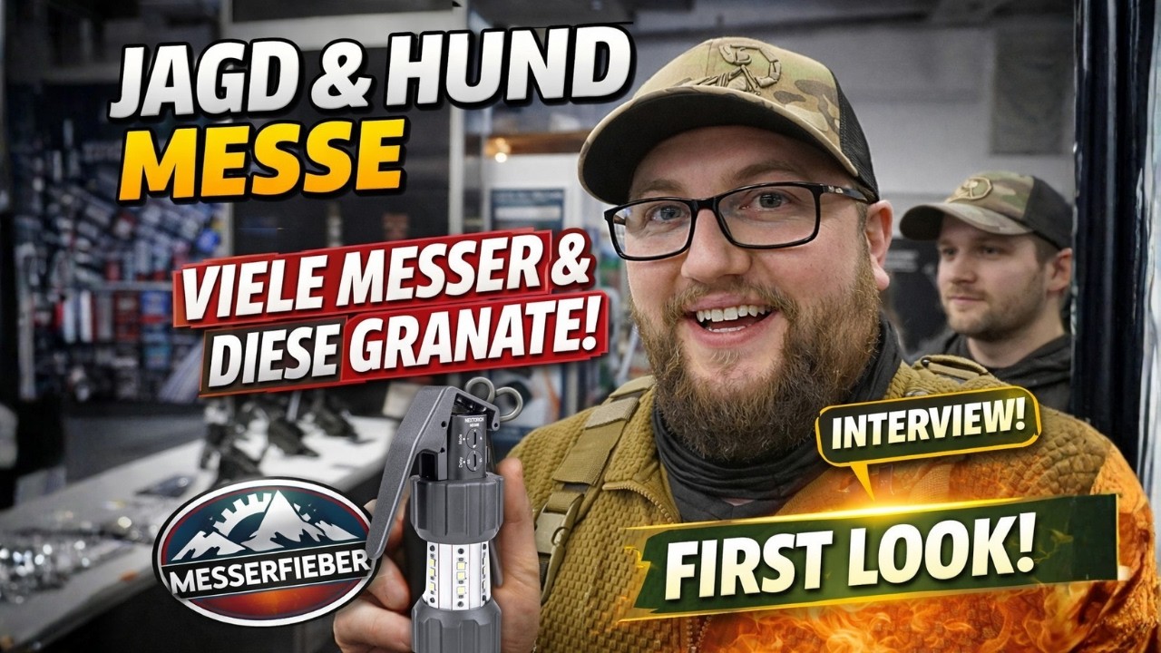 Ich war auf der JAGD & HUND Messe: Messerfieber Interview + DIESE FlashBang musste ich haben! 💥 VLOG