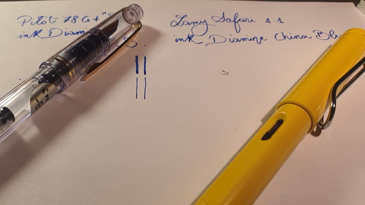 Confronto diretto tra Lamy safari 