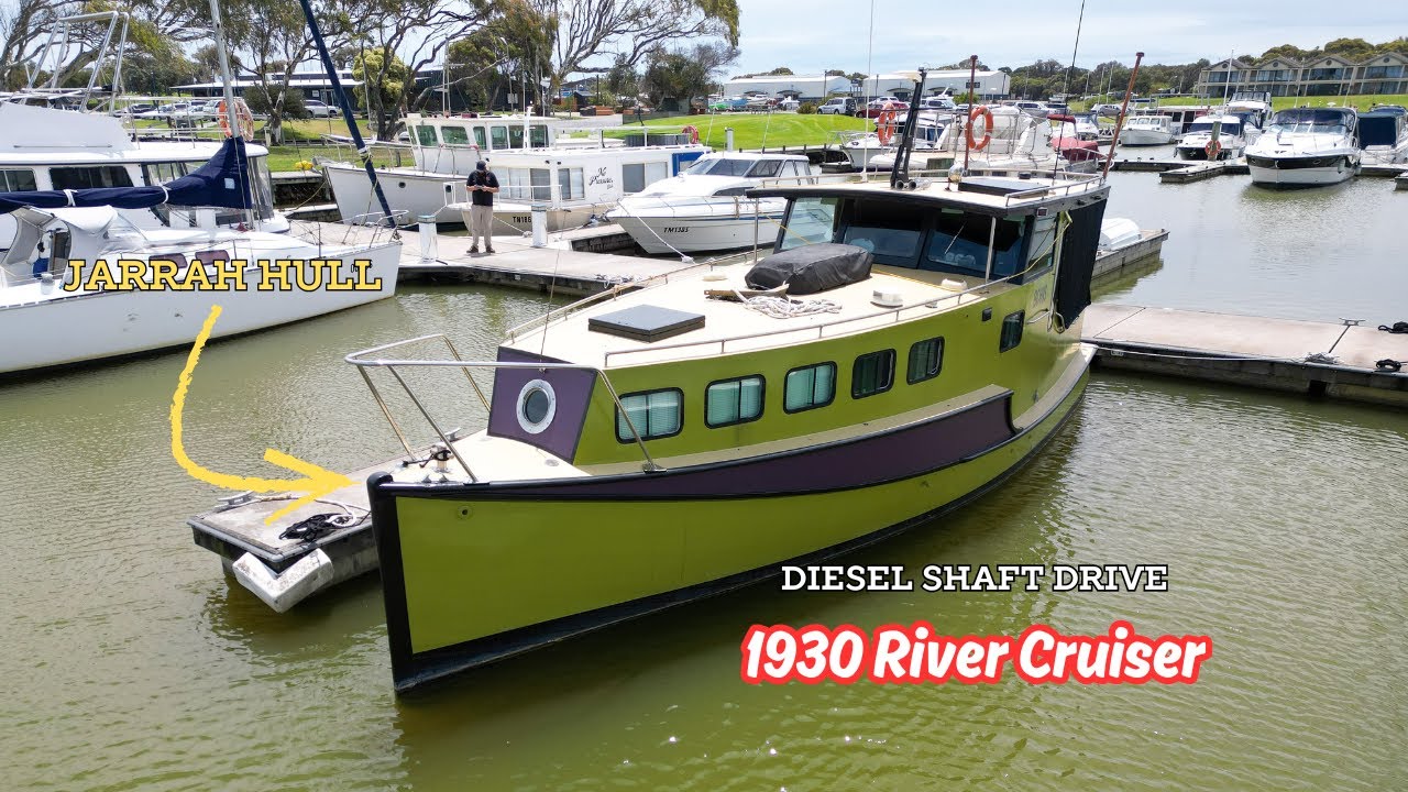 1930 Custom River Boat - корпус Jarrah - идеальный круизер по озеру или реке