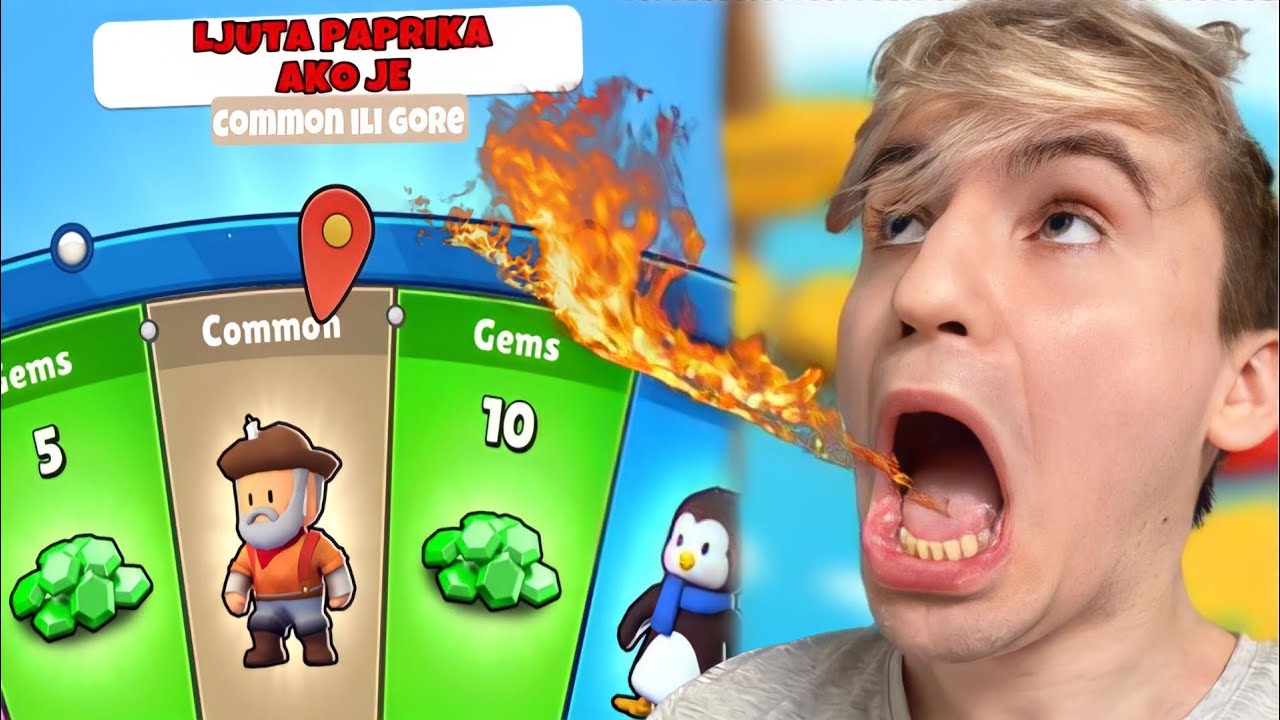 Jedem Ljute Paprike Ako Ne Dobijem Epic u Stumble Guys
