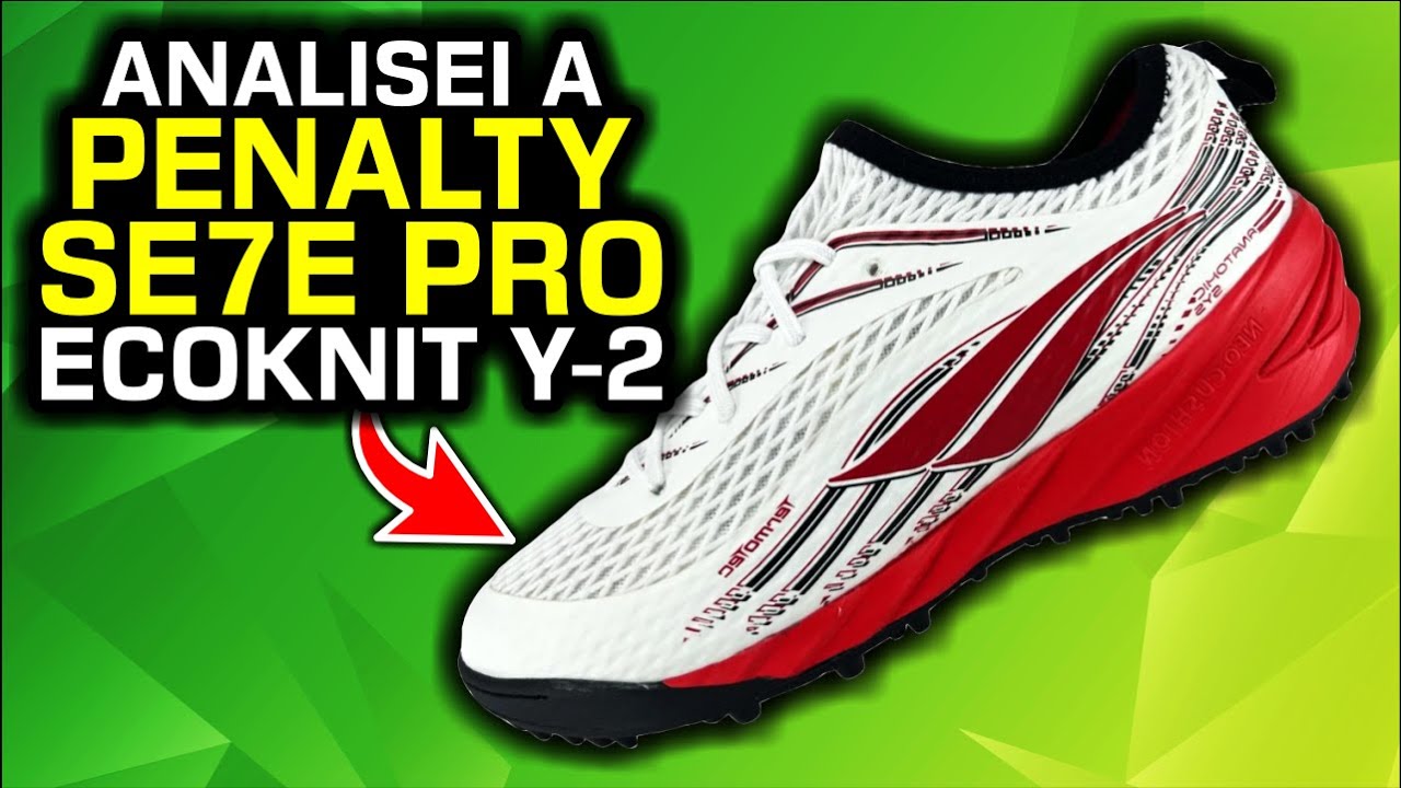 O que mudou na SE7E PRO? 👀 - Análise chuteira society Penalty Sete Pro Ecoknit Y-2 TF
